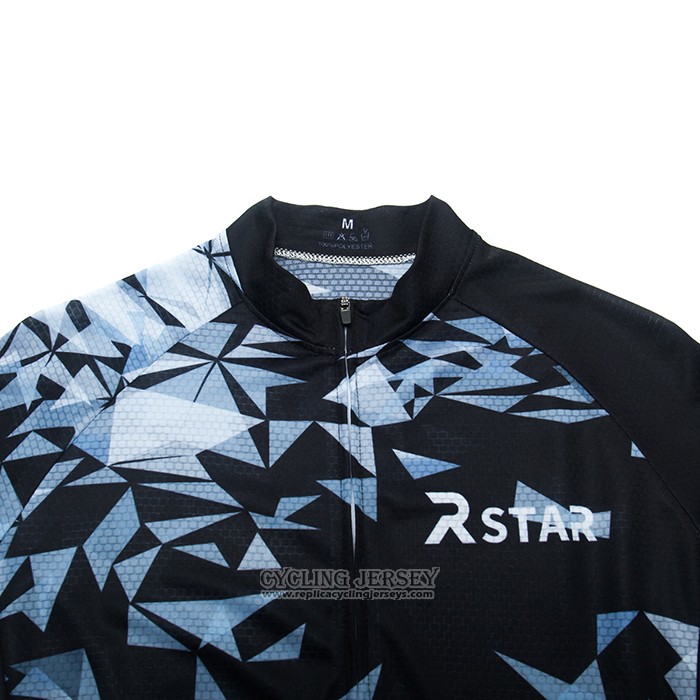 2021 Cycling Jersey R Star Black Short Sleeve And Bib Short
